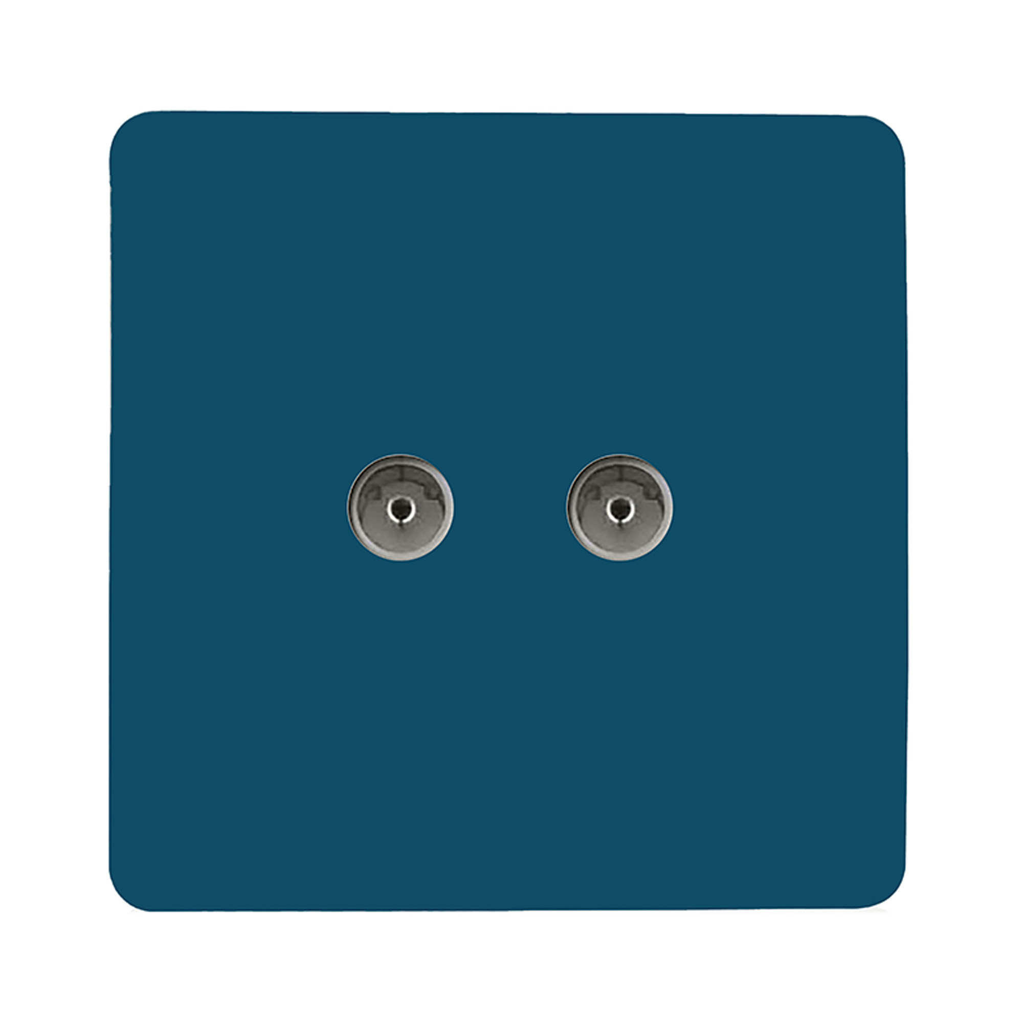 ART-2TVSMD  Twin TV Co-Axial Outlet Midnight Blue